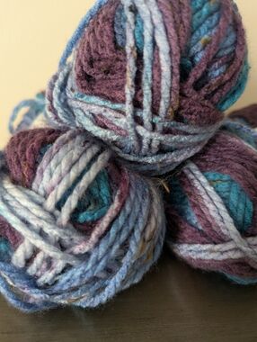 Multicolor Charisma Yarn – Lot of 4 Skeins, Mountain Lake
